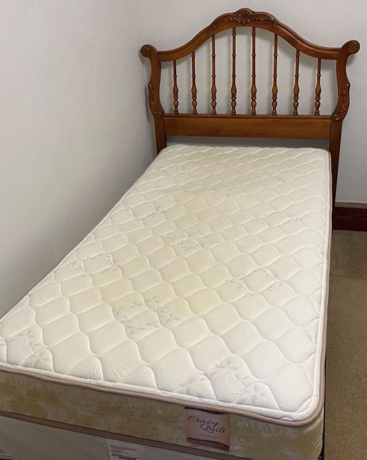 Single Bed Frame with the Mattress and Box Spring !!!