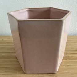 Unique Hexagonal 6 Sided Planter (6.5” Tall)