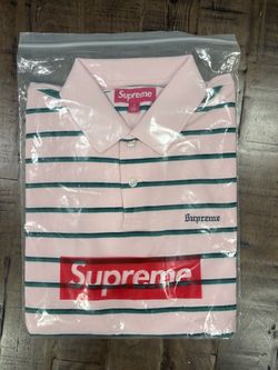 Supreme FW26’ week 7 Size S Stripe Polo Pink