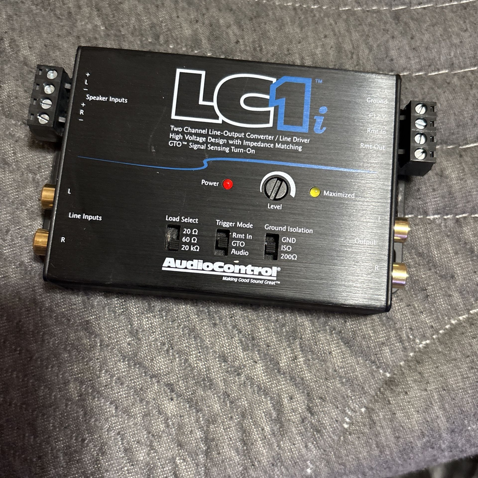 AudioControl LC1i Active 2-Channel Line Driver/Line Output Converter, Provides Input Signal to Add Amplifier to Factory Car Radio, Impedance Matching,