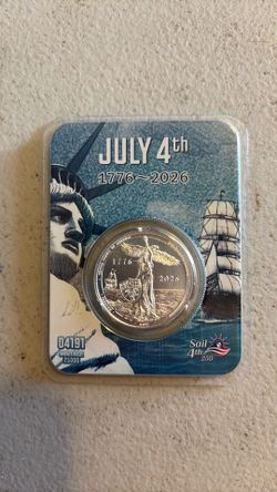 July 4th 2026) sail 4th 250 year anniversary coin