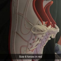 Size 6 Red Bottom Forces