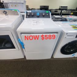 GE 7.2 Cu. Ft. Capacity Gas Dryer With Up To 120ft Venting And Extended Tumble 