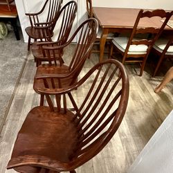 Hunt Furniture Inc Continuous Bow Arm Farm House Chairs