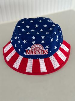 Seattle Mariners Patriotic Bucket Hat Fourth of July 7/4/26 NEW