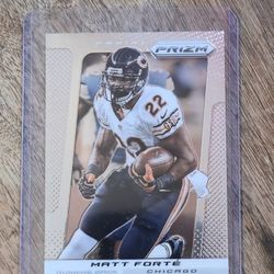2013 Matt Forte Panini Prizm football card No.105 Gem Mint Condition.