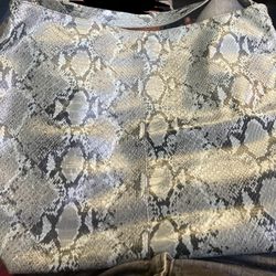 Snake Skin Purse with One Strap