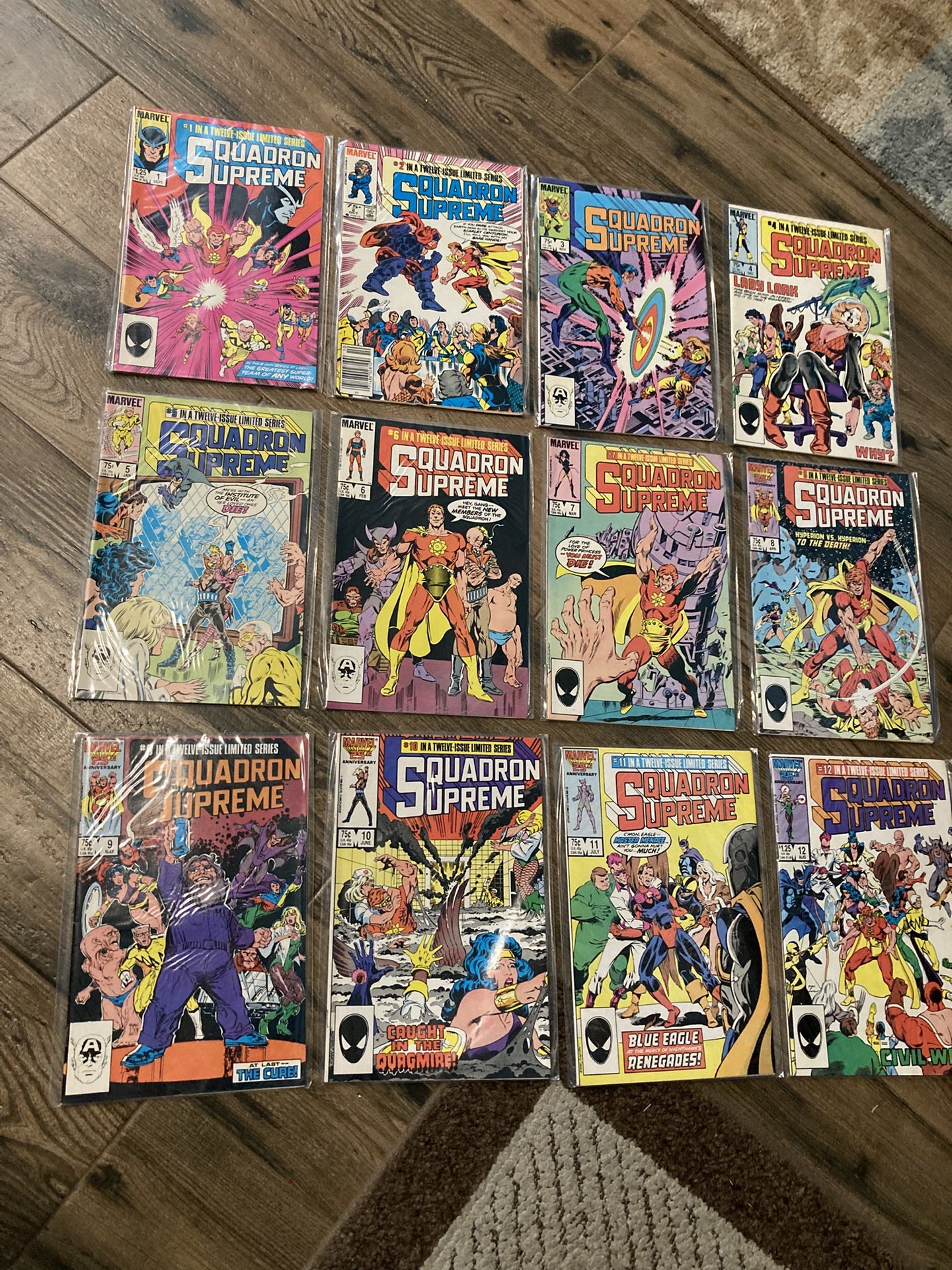 Marvel Comic Books Squadron Supreme Set 1-12