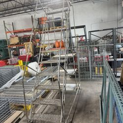 Used Rolling Ladder 100" Top Stop