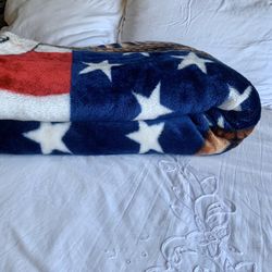 Patriotic Oversized Plush Blanket