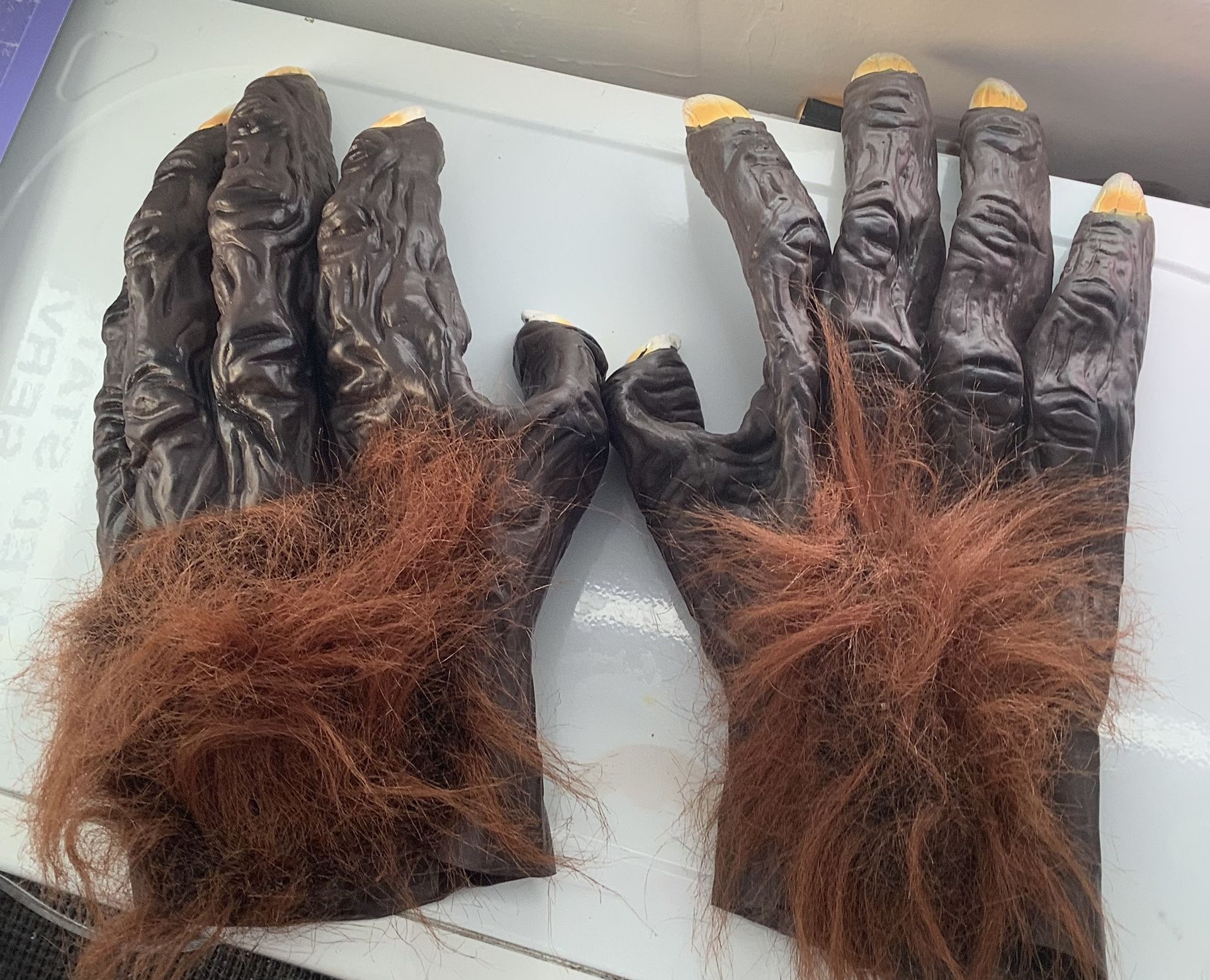 Werewolf Gloves With Fur