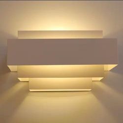 WHITE MODERN IRON WALL SCONCE LIGHT