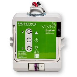 Lutron RMJS-8T-DV-B PowPak dimming module with 0-10 V control, 120-277 V