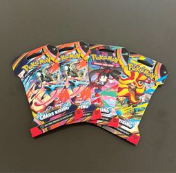 Pokémon TCG Chaos Rising Sleeved Booster Pack Lot of 4 Factory Sealed