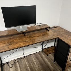 Office Desk And Monitor 