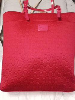 Red Michael khors purse tote