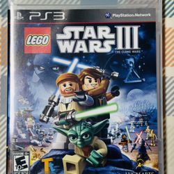 Lego Star Wars III 3: The Clone Wars (Sony PlayStation 3, PS3, 2011) CIB Tested