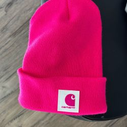 Brand New hot pink Carhartt beanie