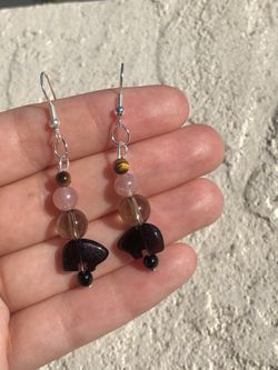 handmade crystal earrings 