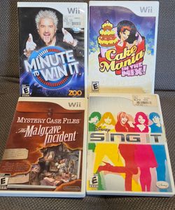 Nintendo Wii Games Lot of 4