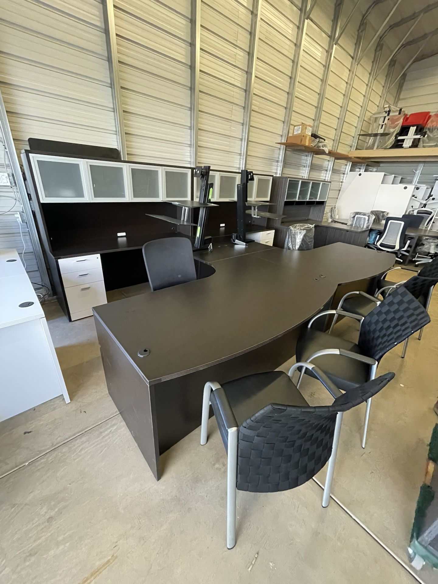 Office Furniture U Shaped Desk Expresso