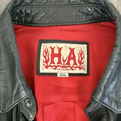 HA Leather Lambskin Shirt Rare And Discontinued 3xl