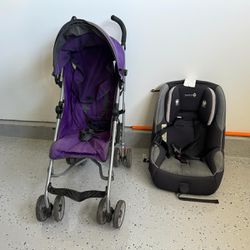 Car Seat And Toddler Stroller 