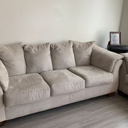 Sofa, Love Seat And End Table