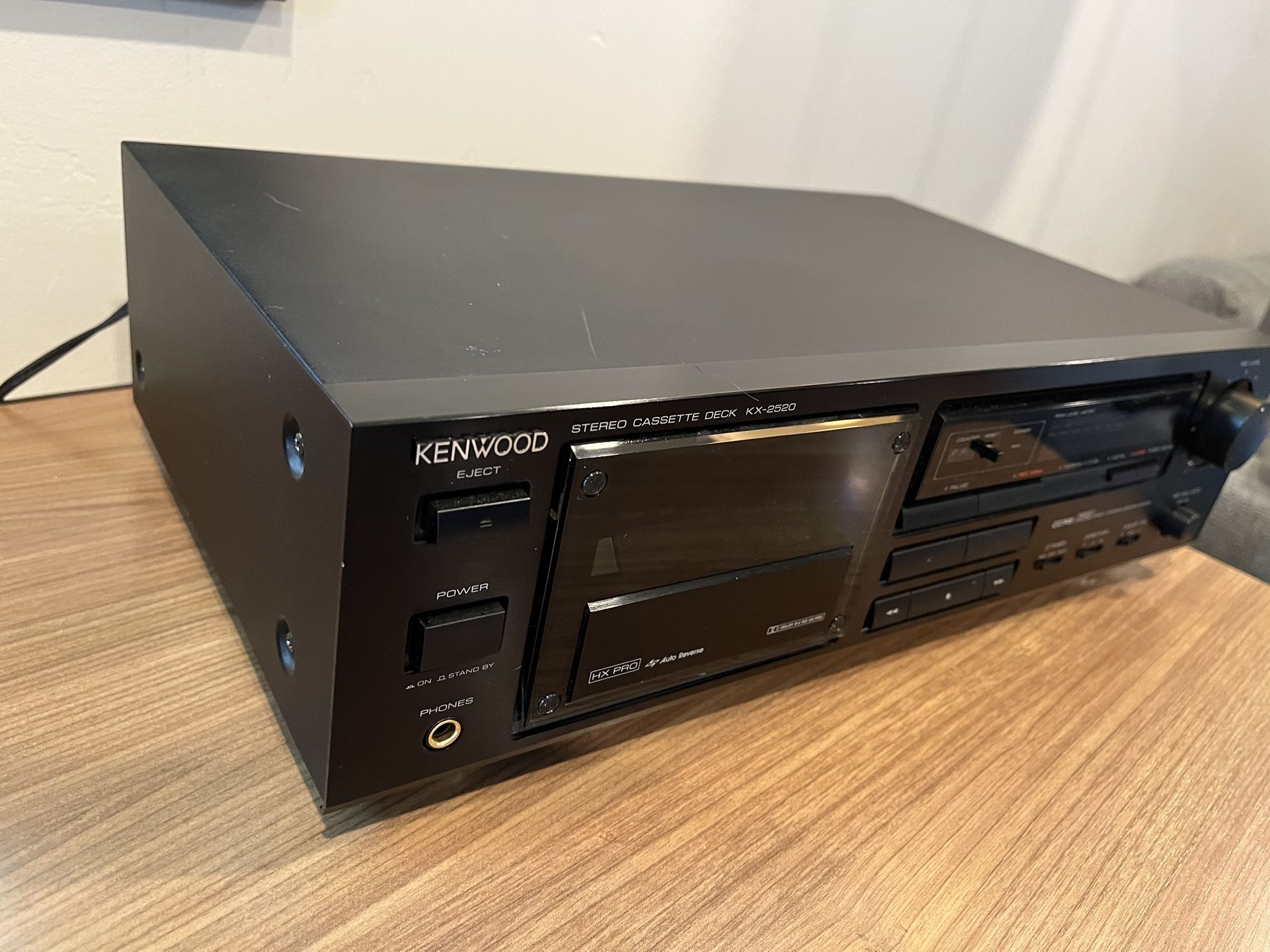 Kenwood KX-2520 HX Pro Auto Reverse Stereo Cassette Deck Player