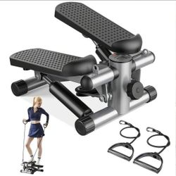 Steppers For Exercise At Home Stepper With Resistance Bands, Portable Full Body Workout Machine Adjustable Foot Twist Step For Fitness Brand New