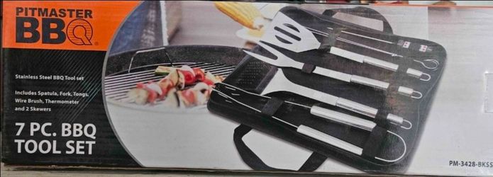 Pitmaster BBQ 7-Piece Stainless Steel Tool Set