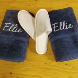 Custom Turkish Bath Towels Set Of 2 Brand New Made To Order