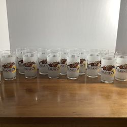 THE 116th PREAKNESS COLLECTOR GLASSES MAY 18, 1991 (TRIPLE CROWN WINNERS SECRETARIAT 1973)