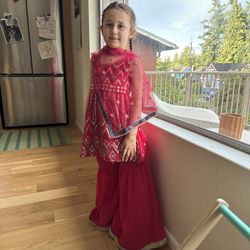 Girls 3-4 Indian Pakistani Party Dress