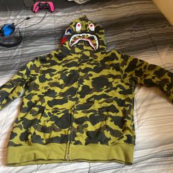1st camo green og all bape hoodie