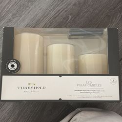NWT Target Threshold LED Pillar Candles