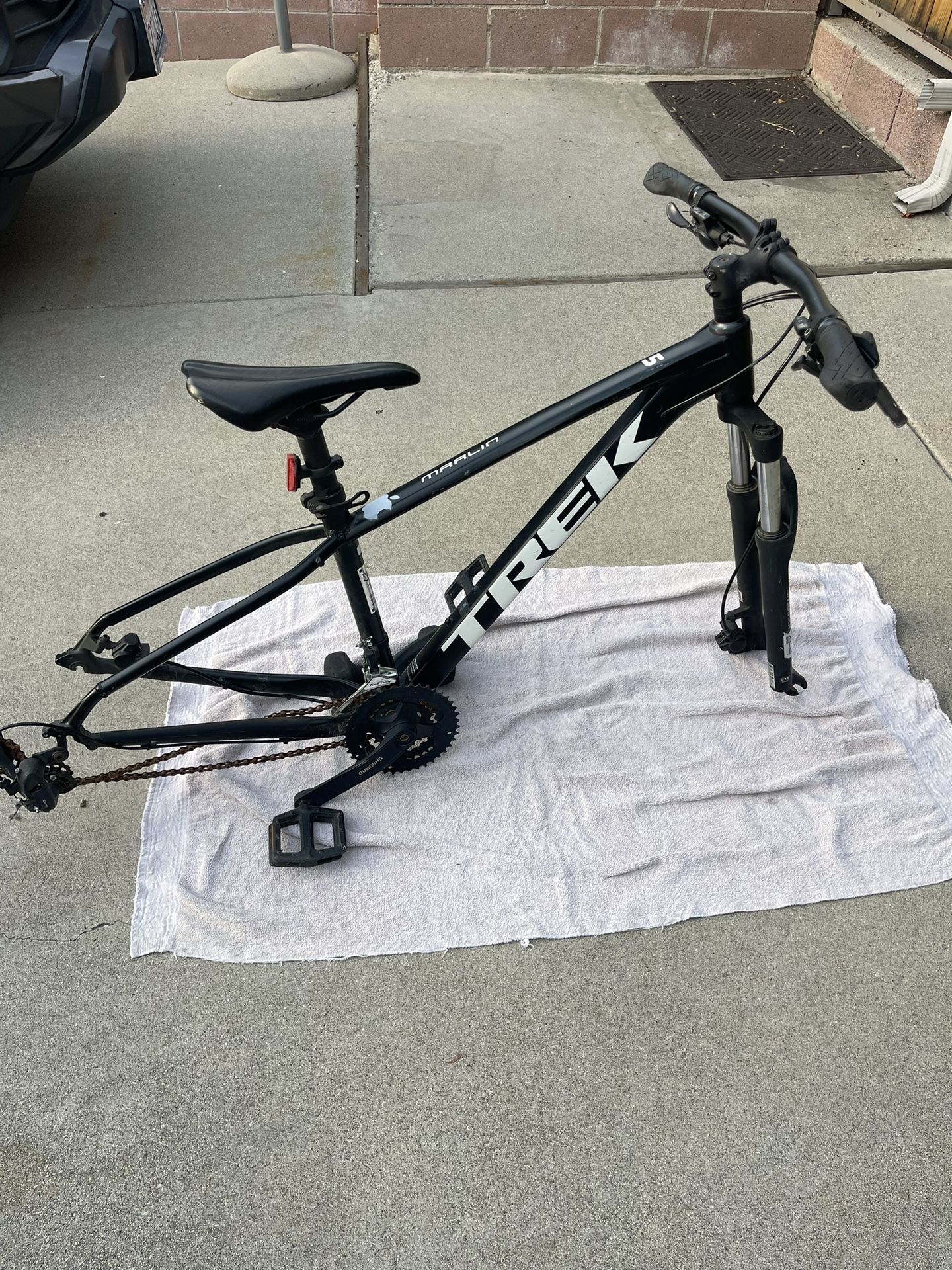 Black Trek Marlin 5 Bike Frame