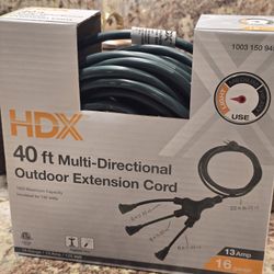 MULTI DIRECTIONAL OUTDOOR EXTENTION CORD 