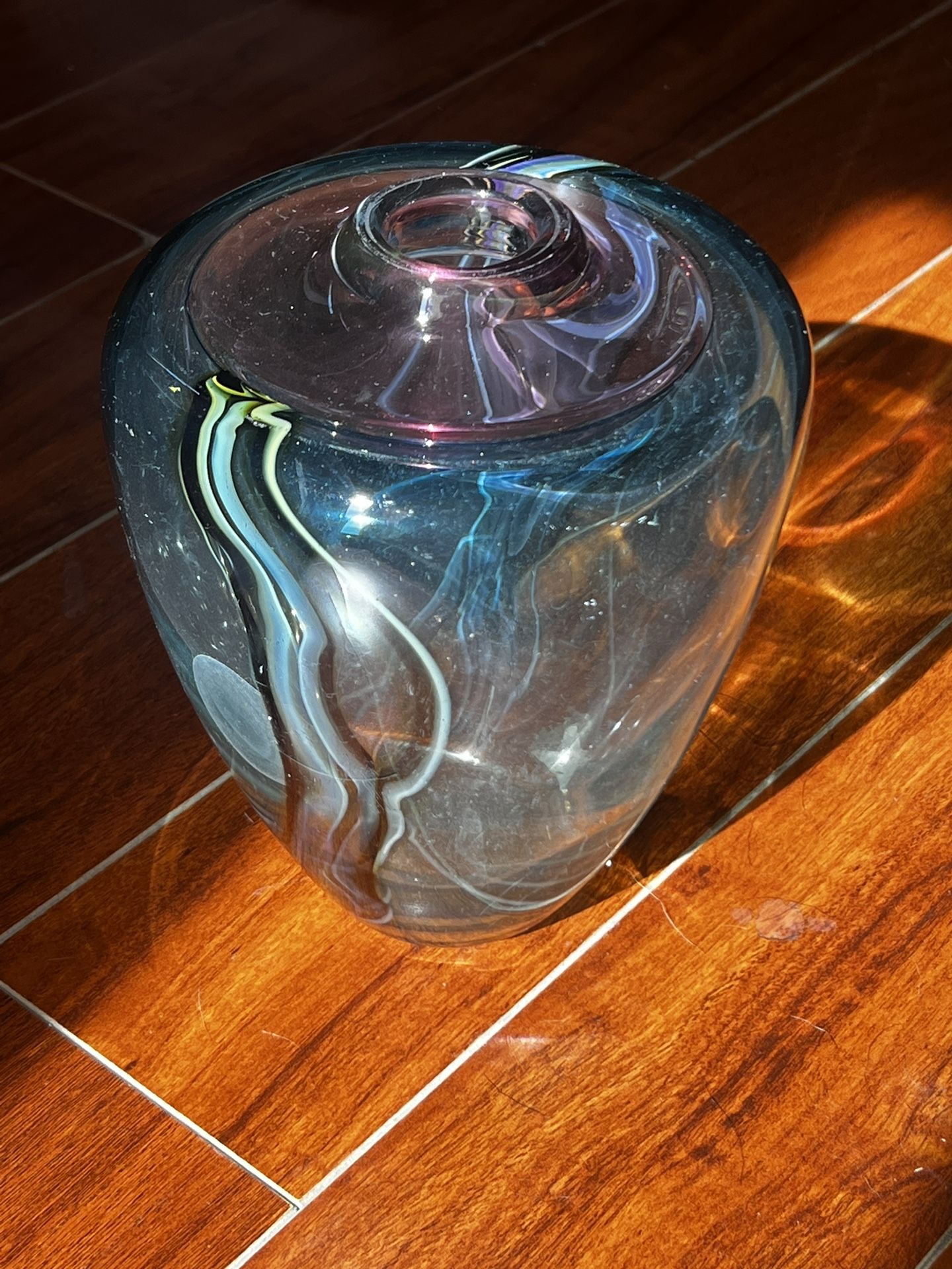Art Glass Vase MCM style  