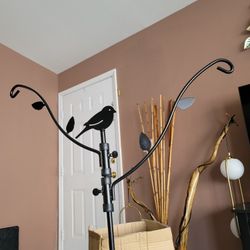 Bird Feeder Pole Porch Multi-Hooks Hanging Kit For Outside With Two Adjustable Branches Bird Feeder Planter Hanger Hummingbird 