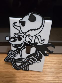 Jack skellington light switch cover