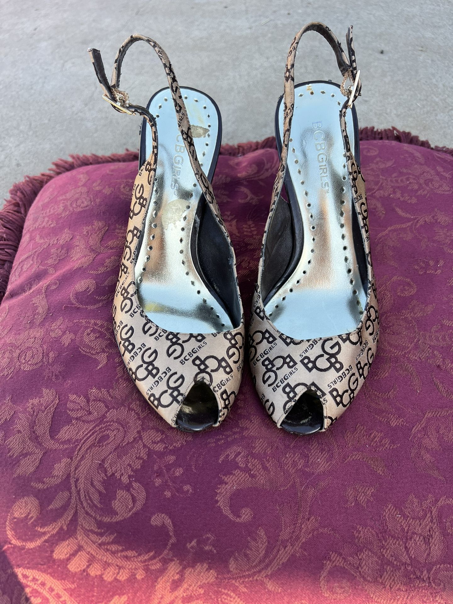 BCBG Women’s Open Toe Heel