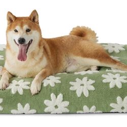 LE SURE Dog Beds Large Sized-Thick Shredded Chopped Foam Pet Bed Indoor with Removable Cover