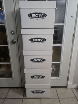 Empty short comic boxes