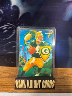 This is a 1994 Fleer Pro-Visions Brett Favre 4 of 9 football insert card