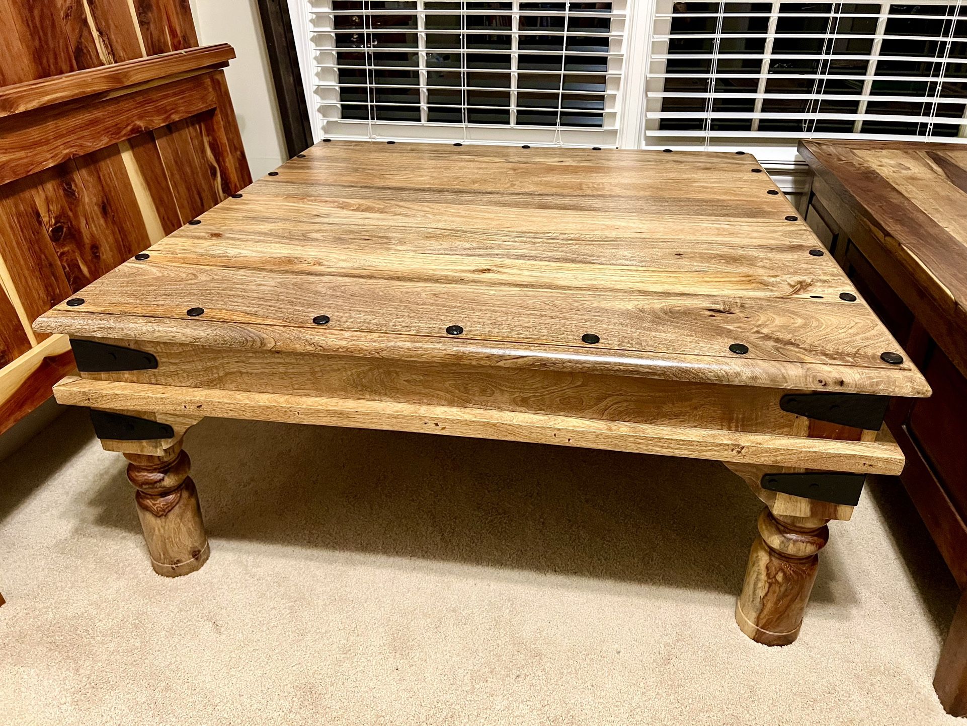 Beautiful Real Solid Wood Coffee Table