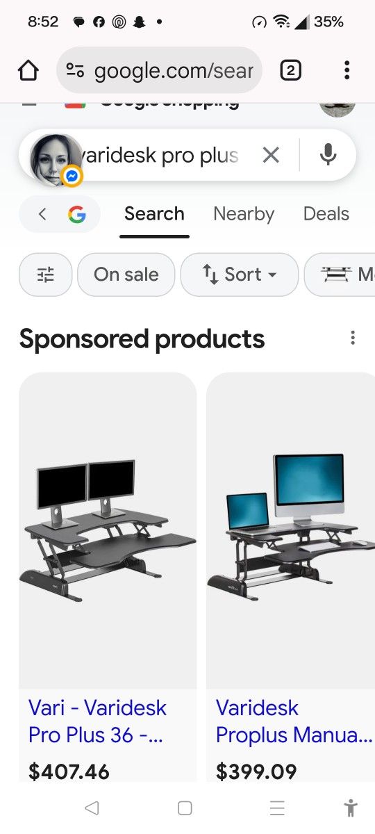 VariDesk Pro 36 Adjustable Height Standing Desk