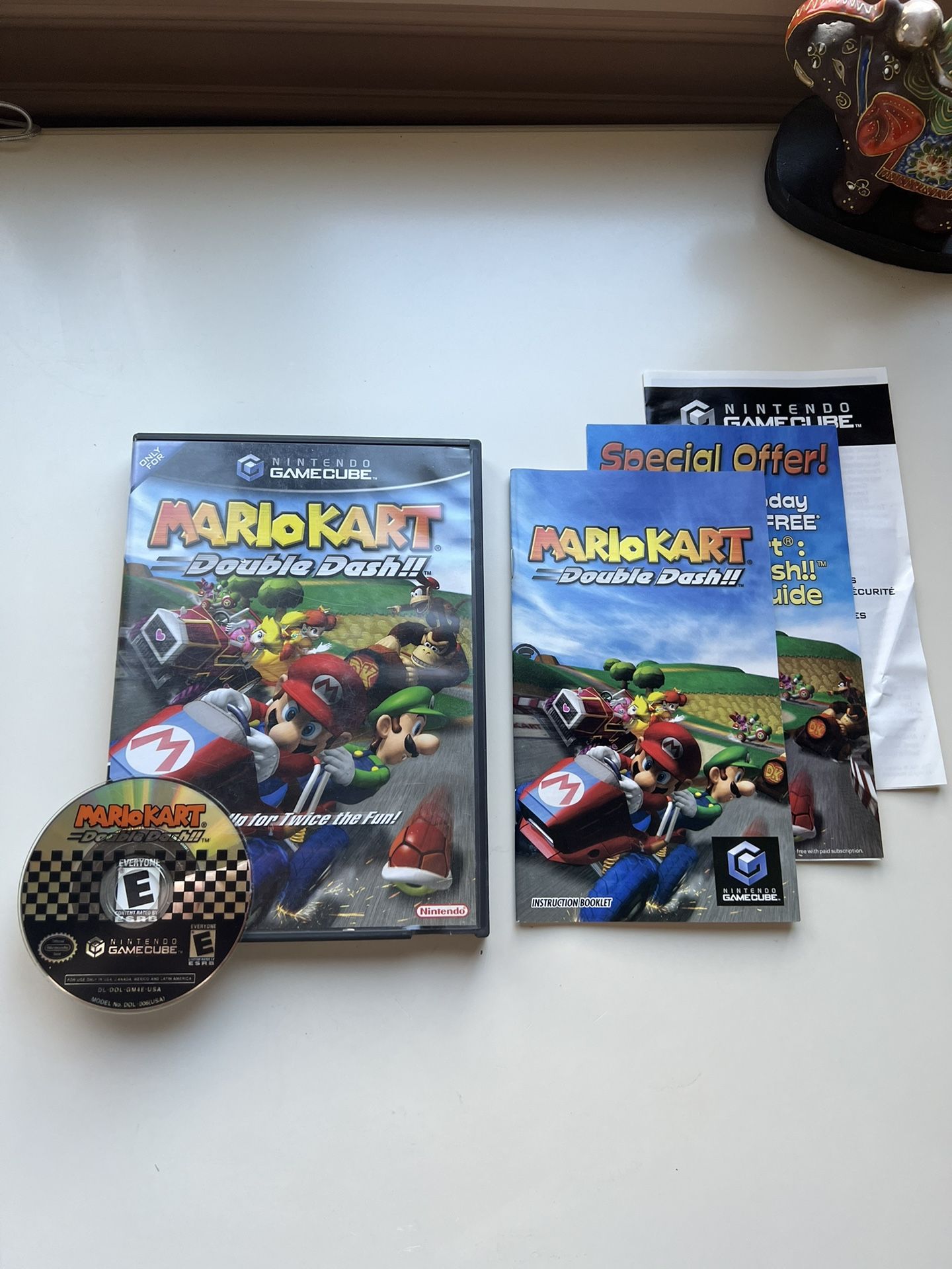 Mario Kart Double Dash!! Nintendo GameCube Complete in Box CIB Tested & Working