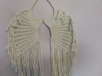 Macrame Angel Wings Wall Hanging - PICK ⛏️ UP ONLY