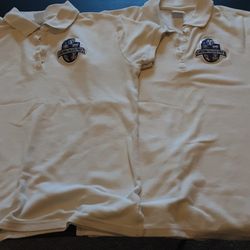Two Ladies Small ACP White Polos